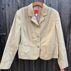 ISAAC MIZRAHI For Target Women Blazer linen jacket
